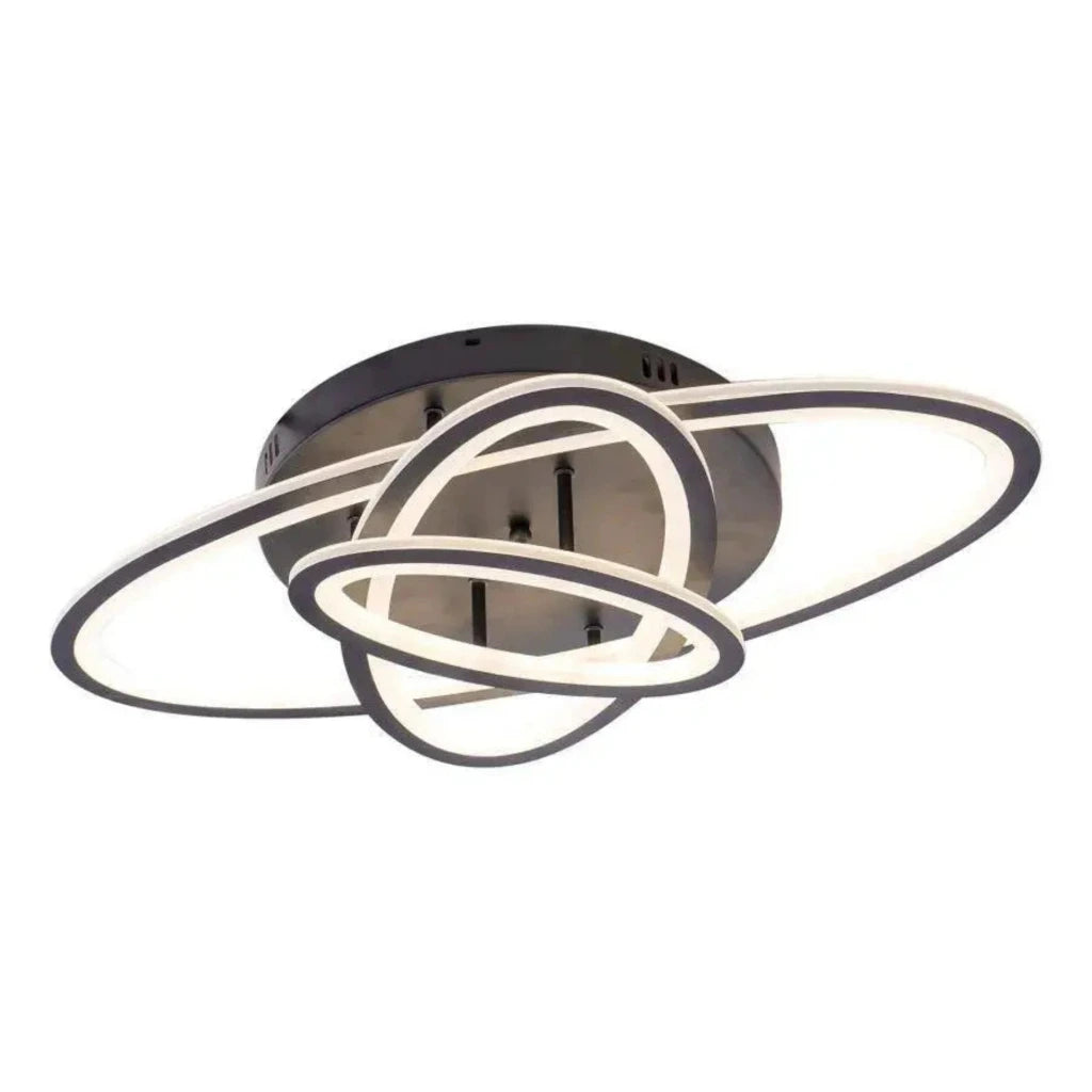 LED CHANDIER S GENTIAN DLEAMING CONTROL, 75W, 3 elipsy, studené/horké/neutrální světlo, nestabilní, černé