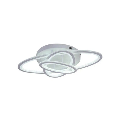 LED CHANDIER s gentianským dálkovým ovládáním, 75W, 3 elipsy, chladné/horké/neutrální světlo, nestabilní, bílé