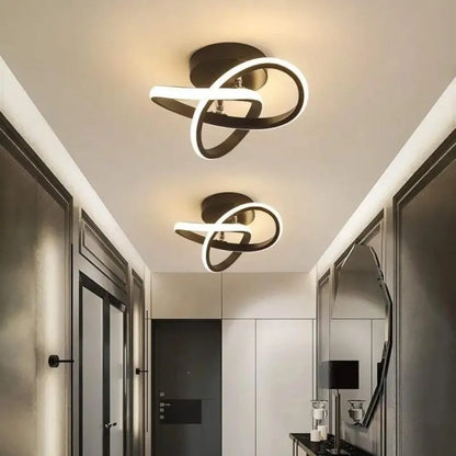 LED LED Vertex Flow, 24W, Vlny, chladné/horké/neutrální světlo, černá