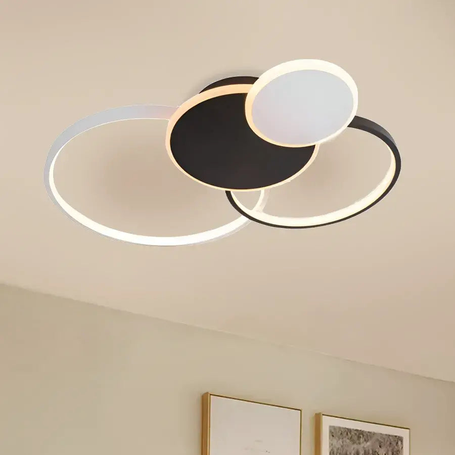 LED LED LED LIBRA LUST s dálkovým ovládáním, 120W, bílá s černou, akrylovou, Daisy