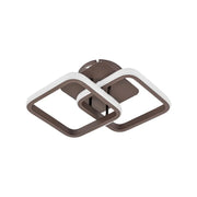 LED LED LED LULIA, 24 W, Square, Brown, Acryl, Cold/Hot/Neutrální světlo