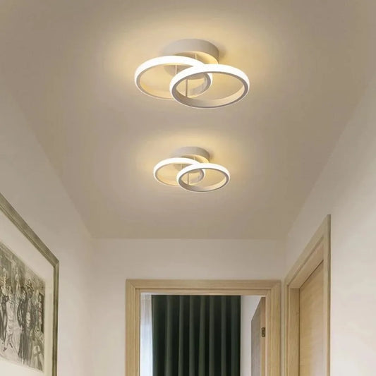 LED Vertex Lulus cirkuluje superponované kruhy, 44W, 2 kruhy, chladné/horké/neutrální světlo, bílé