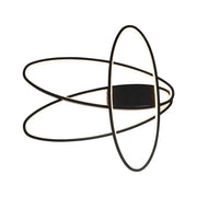 LED LED Orbit LED s dálkovým ovládáním, 140W, studené/horké/neutrální světlo, nestabilní, černá