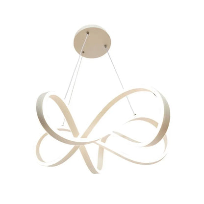 LED chtíč zavěšená s nekonečným halo, 138W dálkovým ovládáním, nastavitelnou výškou, chlad/horké/neutrální světlo, Daisy, bílá