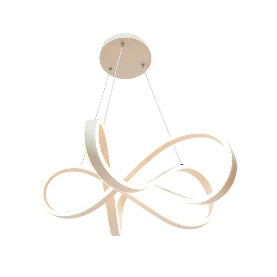 LED chtíč zavěšená s nekonečným halo, 138W dálkovým ovládáním, nastavitelnou výškou, chlad/horké/neutrální světlo, Daisy, bílá