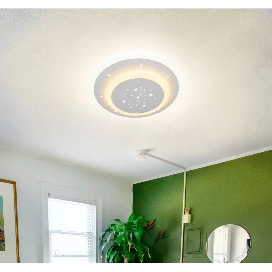 Velký 30w bílý LED lustr