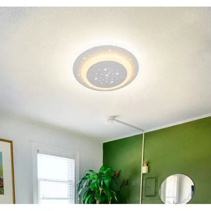 Velký 30w bílý LED lustr