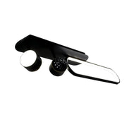 MEISSUN LED lustr 44W, lineární, studené/teplé/neutrální světlo, černý