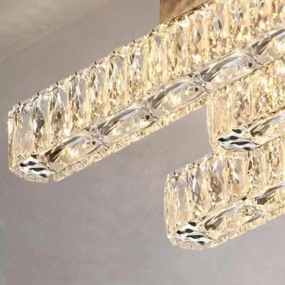 Candelabru LED PRISCILA, s dálkovým ovládáním, 216W, Crystal, Glossy Chrom, Waste, Hot/Cold/Neutrální světlo
