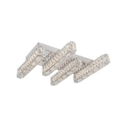 Priscila LED CHANDIER, s dálkovým ovládáním, 80 W, Crystal, Glossy Chrome, Waste, Hot/Cold/Neutrální světlo