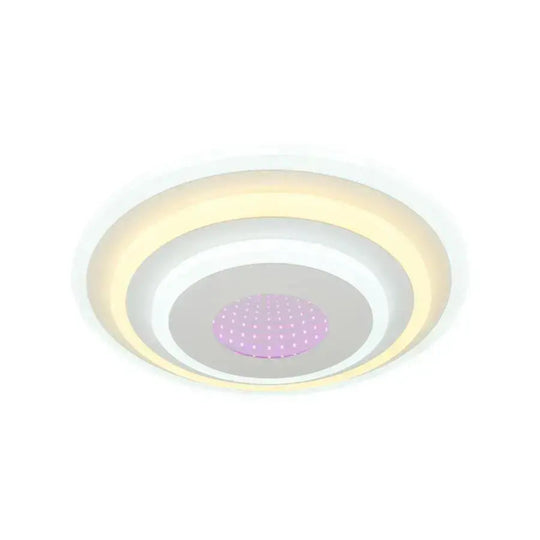 LED lustr NIVARA 3D 20W, průměr 30cm, studené/teplé/neutrální světlo, bílá Aplikované LED lustry Výchozí název Alessandro Design