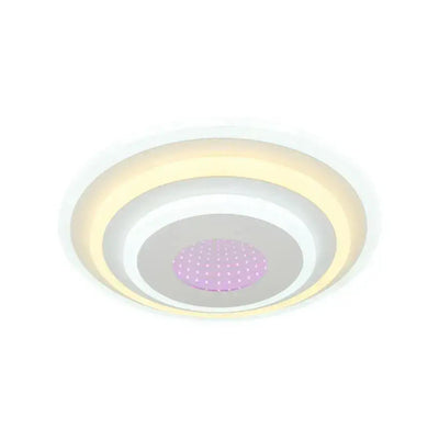 Lulus LED 3D Nivara Rotonda, průměr 30 cm, 20 W RGB, bílá, chlad/horké/neutrální světlo