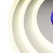 Lulus LED 3D Nivara Rotonda, průměr 30 cm, 20 W RGB, bílá, chlad/horké/neutrální světlo