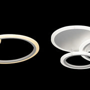 LED CHANDIER s Lucy dálkovým ovládáním, 52W, 3 kruhy, studené/horké/neutrální světlo, nestabilní, bílá