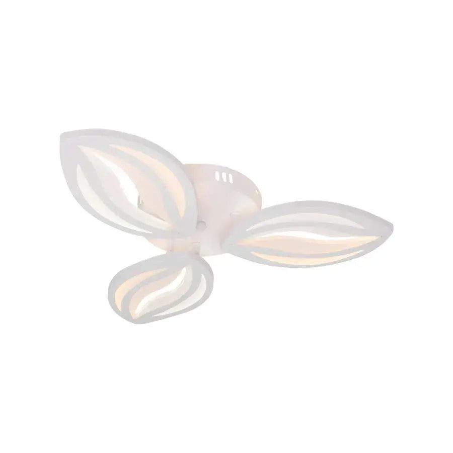 LED lustr s dálkovým ovládáním orchidejí, 39W, 3 okvětní lístky, chladné/horké/neutrální světlo, nestabilní, bílé