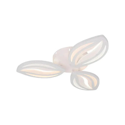 LED lustr s dálkovým ovládáním orchidejí, 39W, 3 okvětní lístky, chladné/horké/neutrální světlo, nestabilní, bílé