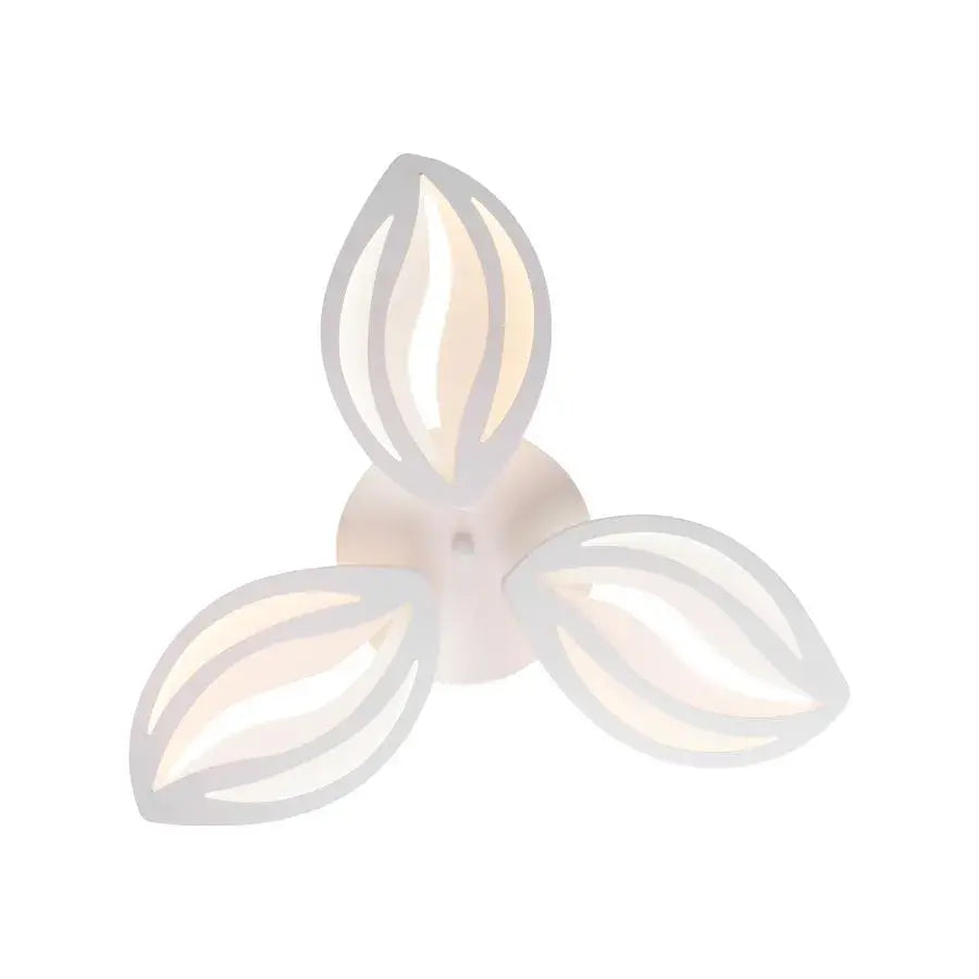 LED lustr s dálkovým ovládáním orchidejí, 39W, 3 okvětní lístky, chladné/horké/neutrální světlo, nestabilní, bílé