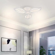 LED lustr s dálkovým ovládáním orchidejí, 39W, 3 okvětní lístky, chladné/horké/neutrální světlo, nestabilní, bílé