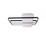 LED CHANDIER s dálkovým ovládáním Carolina 76W Superponované čtverce studené/horké/neutrální černé bílé