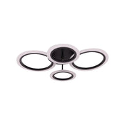 LED chtíč s Nathaniel Remote Control 4 Circles 44W Cold/Hot/Neutral Black Black