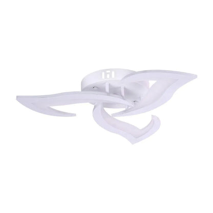 LED chtíč s dálkovým ovládáním lotosu, 48W, 3 okvětní lístky, chladné/horké/neutrální světlo, nestabilní, bílé