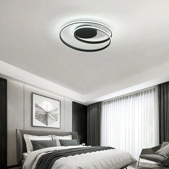 LED lustr s dálkovým ovládáním VECTOR ARCADIA 56W, studené/teplé/neutrální světlo, stmívatelné, černé LED lustry s dálkovým ovládáním Výchozí název Alessandro Design