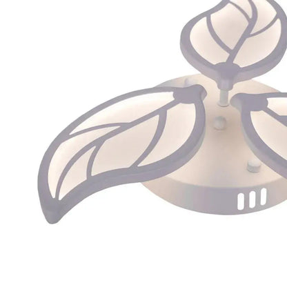LED lustr s dálkovým ovládáním Laurice, 33W, 3 okvětních lístků, chladný/horký/neutrální světlo, nestabilní, bílý