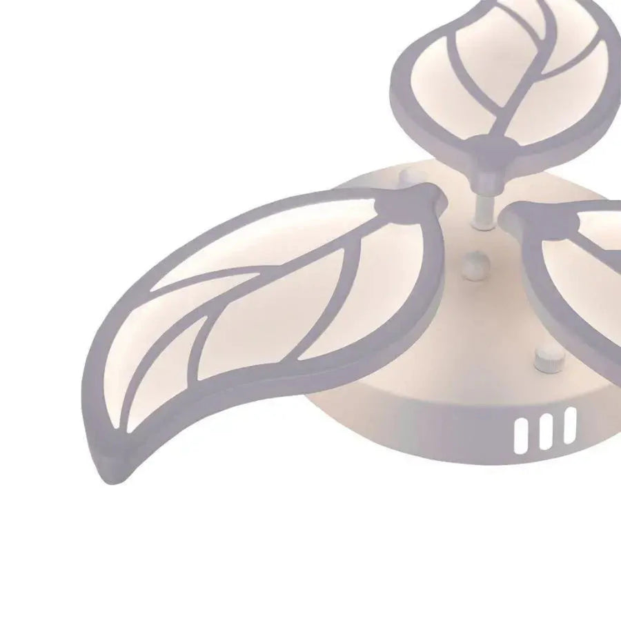 LED lustr s dálkovým ovládáním Laurice, 33W, 3 okvětních lístků, chladný/horký/neutrální světlo, nestabilní, bílý