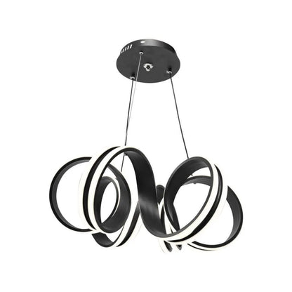 LED chtíč zavěšená s nekonečným dálkovým ovládáním, 180W, nastavitelná výška, studená/horká/neutrální světlo, nestabilní, černá