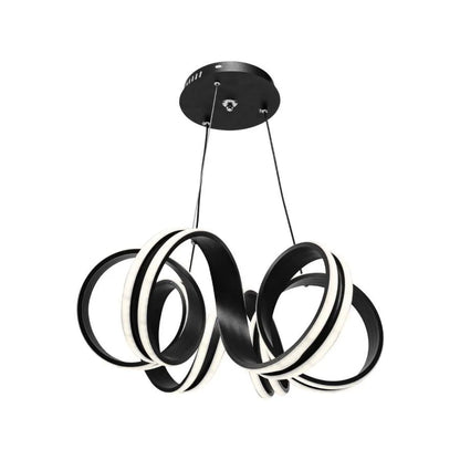 LED chtíč zavěšená s nekonečným dálkovým ovládáním, 180W, nastavitelná výška, studená/horká/neutrální světlo, nestabilní, černá