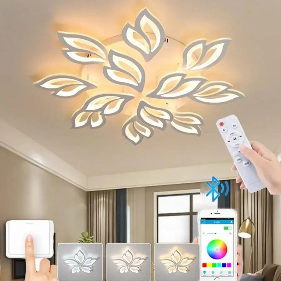 LED chtíč s dálkovým ovládáním Lily 12 prvků studené/horké/neutrální 150w bílá bílá bílá