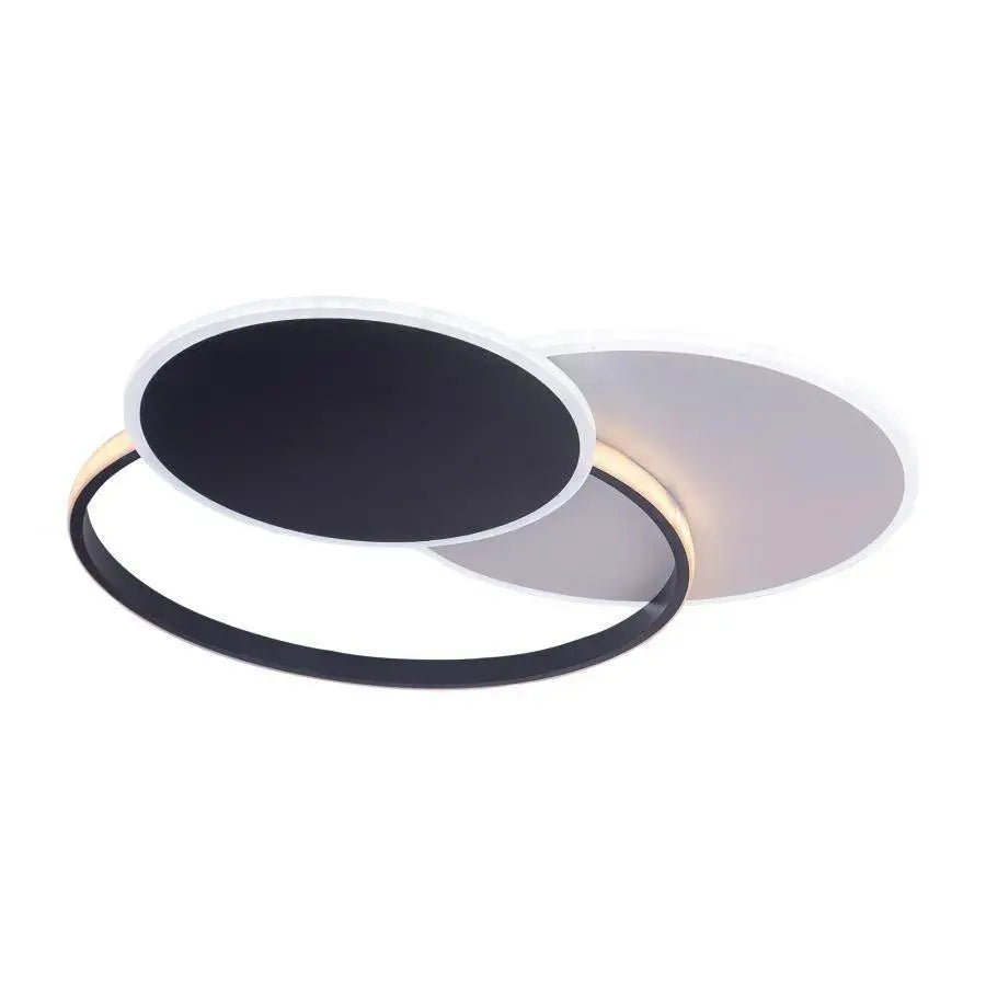 LED CHANDIER s MENSA dálkovým ovládáním, 144W, bílá s černou, akrylovou, Daisy