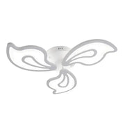 LED CHANDIER se slavným dálkovým ovládáním, 68W, 3 okvětní lístky, nachlazení/horké/neutrální světlo, nestabilní, bílé