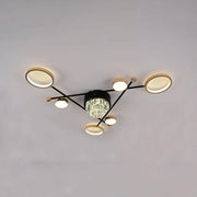 LED chtíč s nazirou 138W dálkovým ovládáním, černé zlato
