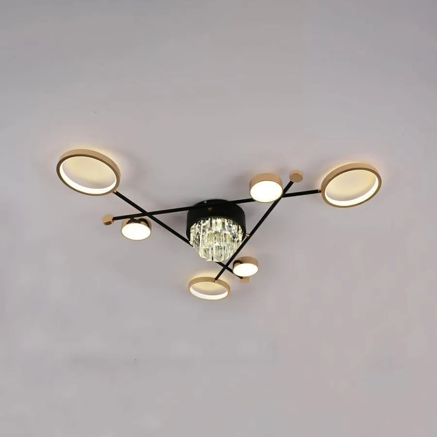 LED chtíč s nazirou 138W dálkovým ovládáním, černé zlato
