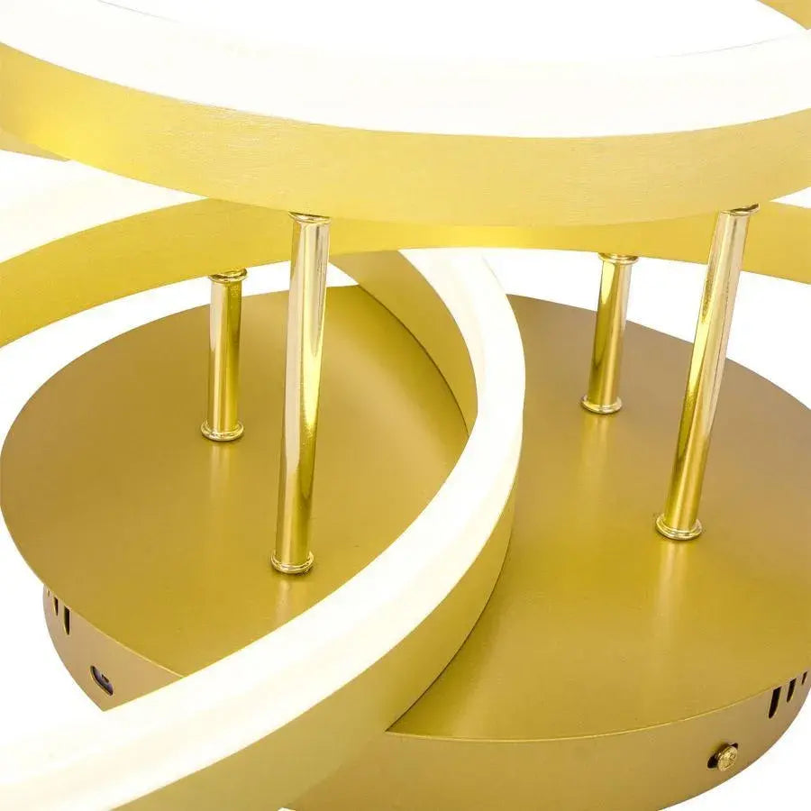 LED chtíč s dálkovým ovládáním Orion, 200 W, Dimable, Gold, Acryl