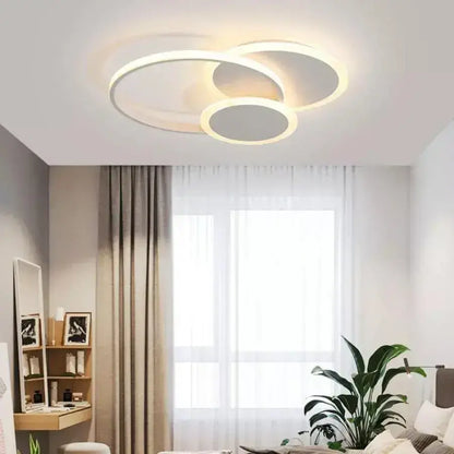 LED CHANDIER se Silvian dálkovým ovládáním se 3 kruhy 58W Cold/Hot/White Neutral White