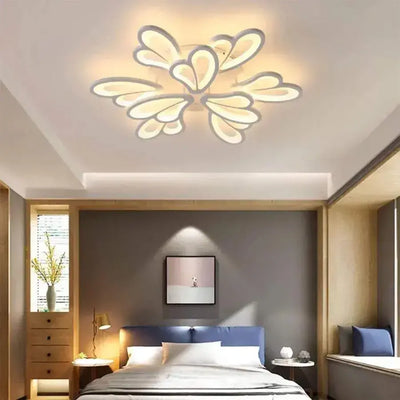 LED chtíč s velkým dálkovým ovládáním květ, 107 W, 9 okvětních lístků, studené/horké/neutrální světlo, nestabilní, bílé