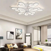 LED chtíč s velkým dálkovým ovládáním květ, 107 W, 9 okvětních lístků, studené/horké/neutrální světlo, nestabilní, bílé