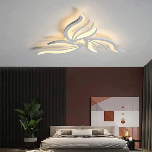 LED CHANDIER s dálkovým ovládáním Sakura, 37W, 3 okvětní lístky, chladné/horké/neutrální světlo, nestabilní, bílé