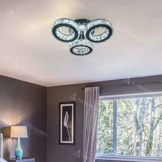 Crystal LED LED s dálkovým ovládáním Timothy 30W Dimable Silver