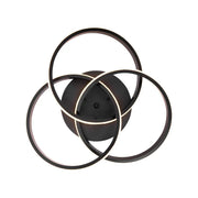 LED LED vektor Vortex, 96W, kovový, diamteru 40 cm, černá, vzdálená, studená/teplá/neutrální světlo