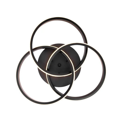 LED LED vektor Vortex, 96W, kovový, diamteru 40 cm, černá, vzdálená, studená/teplá/neutrální světlo