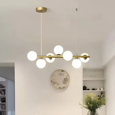 Lust Loft Pavilion, 7x G9, zlatá bílá, kov, nastavitelná výška
