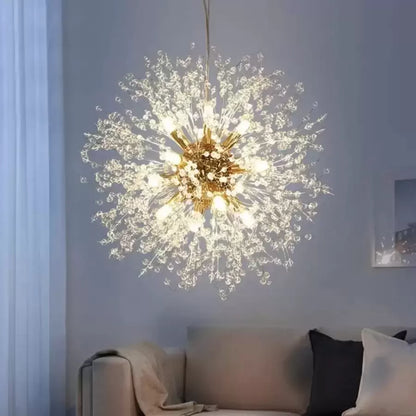 Schönbrunn Crystal Chandelier, 6x G9, průměr 38 cm, lesklý zlato, elegantní design