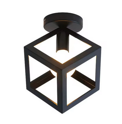 Forma Lustra Cub - Struktur Mono, 1x E27, černý, kov