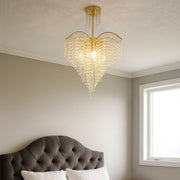 Křišťálový lustr CONWY Eleganza, 4xE27, Průměr 47cm, Zlatý