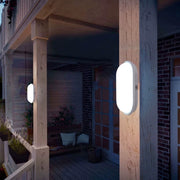 Venkovní nástěnné LED svítidlo, 12W, IP65, bílé, teplé světlo 3000K, kov