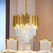 Diego Chanderier, průměr 49 cm, 5x E14 zlatý, nastavitelná výška