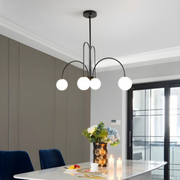 Torino Chanderier, 5*E27, černý, kov